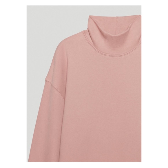 NWOT The Group by Babaton Cornell Mock-neck Sweater Dress Pastel Pink Aritzia - Picture 5 of 13